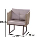 Ver imagem 5 de Conjunto Sofá Amsterdã 1 e 2 Lugares com Mesa de Centro