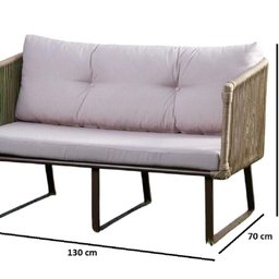 Conjunto Sofá Amsterdã 1 e 2 Lugares com Mesa de Centro - 3
