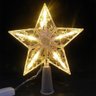 Estrela Pisca Pisca 10 Leds Branco quente Natalino Ponteira Arvore de Natal Enfeite - 3