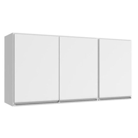 Armário Cozinha 120cm 3 Portas Evidence - Branco