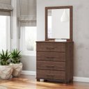 Ver imagem 4 de Moldura com Espelho 100% Madeira Maciça Linha Prata