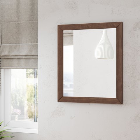 Moldura com Espelho 100% Madeira Maciça Linha Prata