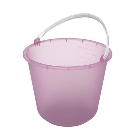 Balde Plástico Multi Lar Rosa Bebê 12 Litros - Metasul