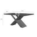 Ver imagem 4 de Mesa para Cozinha Imperatriz C/tampo Madeirado Vidro Canto Curvo 180x90cm Off White/imbuia/vidro Off