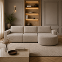Ver imagem 2 de Sofá Living com Chaise Retrátil e Reclinável 3 Lugares Marrom Encantus 292cm