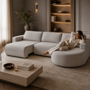Ver imagem 4 de Sofá Living Retrátil e Reclinável Encantus 3 Lugares Marrom Cappuccino