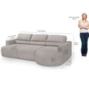 Ver imagem 3 de Sofá Living Retrátil e Reclinável Encantus 3 Lugares