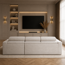 Ver imagem 3 de Sofá Living Retrátil e Reclinável Encantus 3 Lugares 292cm Bege