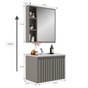 Ver imagem 3 de Conjunto Gabinete para Banheiro com Espelheira Alpes 60