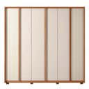 Ver imagem 7 de Guarda-Roupa Casal 6 Portas 4 Gavetas Microripado MDF Cleo Freijo Off White