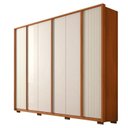 Ver imagem 2 de Guarda-Roupa Casal 6 Portas 4 Gavetas Microripado MDF Cleo Freijo Off White