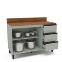 Ver imagem 4 de Balcão de Cozinha 120x92,5cm 3 Gavetas 2 Portas com Tampo Verde 250002