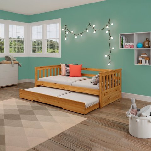 Bicama Infantil Mission em Madeira Maciça/MDF