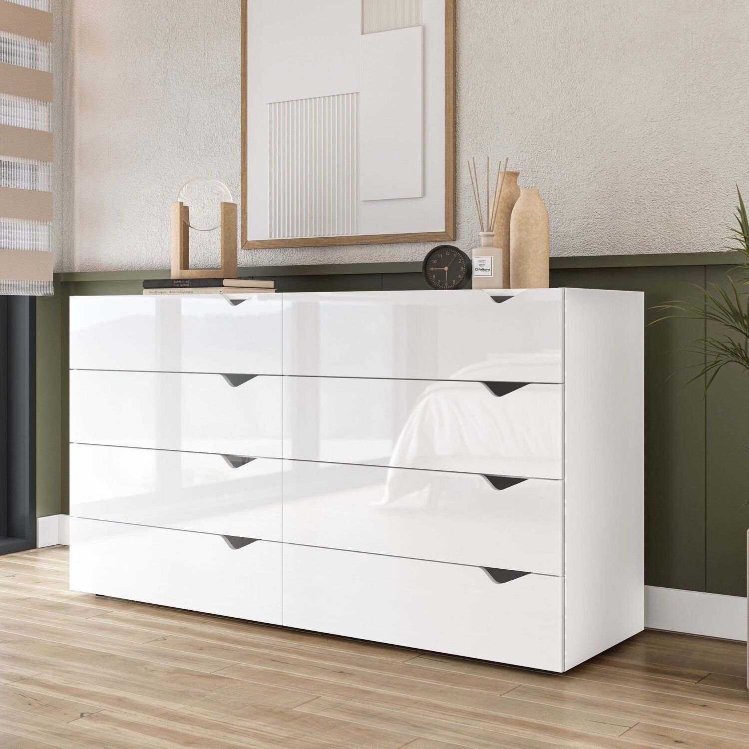 Cômoda 8 Gavetas 83,5cm X 150cm Porto - 1