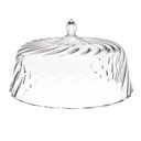 Ver imagem 2 de Porta Bolo Torta 25cm Transparente Glassy com Cúpula Crippa