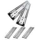 Ver imagem 1 de 03 Pares Corrediça Gaveta Trilho Telescópico 40 cm para 35kg - Openfield                                                                       