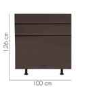 Ver imagem 2 de Cabeceira Estofada Argentina 100cm Solteiro para Cama Box Quarto Corino Marrom - Gat Magazine