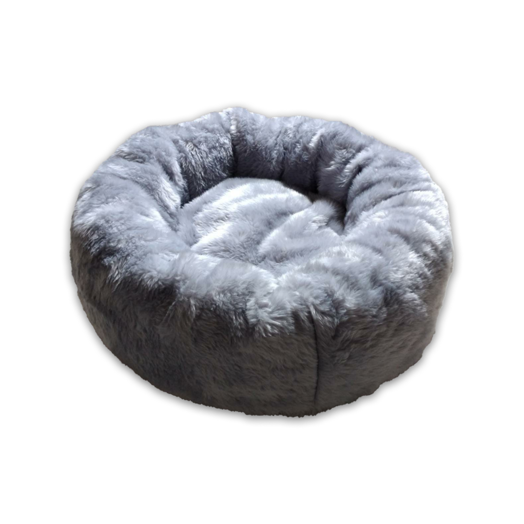 Cama Nuvem De Pelúcia C/ZIPER 70x70 Caminha Para Cães E Gatos Impermeável Cama Redonda Fofinha Pet I - 1