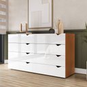 Ver imagem 1 de Cômoda 8 Gavetas 83,5x150,1x46 Cm Porto
