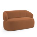 Ver imagem 1 de Sofá Orgânico 02 Lugares Living Glee 140cm Bouclê Terracota - Desk Design