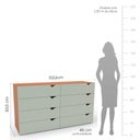 Ver imagem 3 de Cômoda 8 Gavetas Porto