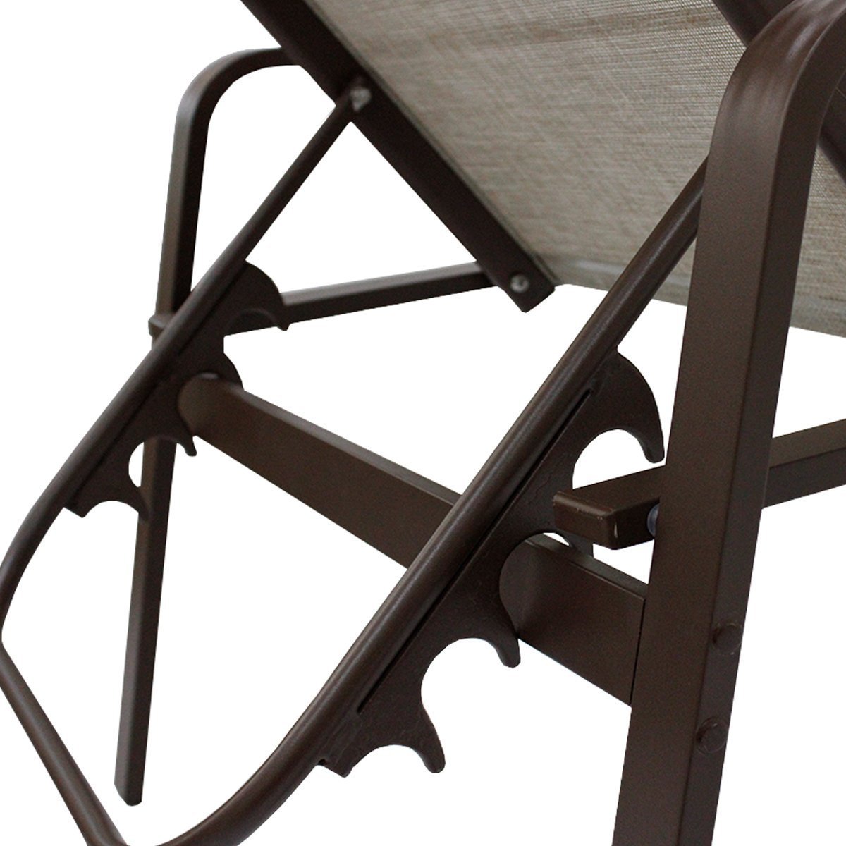 Cadeira Espreguiçadeira Lótus Reta Premium Capuccino para Piscina - 4