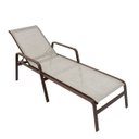 Ver mais imagens de Cadeira Espreguiçadeira Lótus Reta Premium Capuccino para Piscina