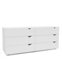 Ver imagem 2 de Cômoda 6 Gavetas 63,1x150,1x46 cm Porto Branco