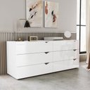 Ver imagem 1 de Cômoda 6 Gavetas 63,1x150,1x46 cm Porto Branco