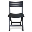 Ver imagem 5 de Kit 4 Cadeiras de Plástico Dobrável Bistrô Preta com Encosto