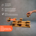 Ver imagem 3 de kit 9 potes 110ml tampa bambu e rack organizador bambu Oikos