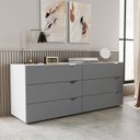 Ver imagem 1 de Cômoda 6 Gavetas 63,1x150,1x46 Cm Porto