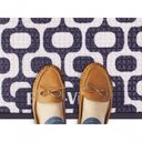 Ver imagem 2 de Capacho Fenice Estampado Ipanema Preto-branco 59x39cm - Uzoo Tapete Fenice Estampado 59x39cm Ipanema