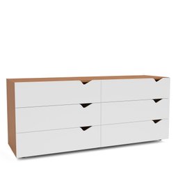Cômoda 6 Gavetas 63,1x150,1x46 Cm Porto - 2