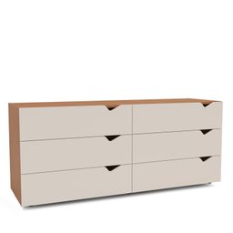Cômoda 6 Gavetas 63,1x150,1x46 Cm Porto - 2