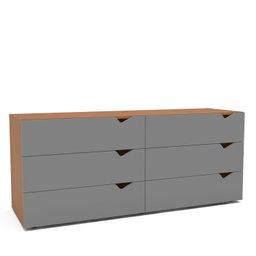 Cômoda 6 Gavetas 63,1x150,1x46 Cm Porto - 2