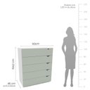 Ver imagem 4 de Cômoda 5 Gavetas 104,2cm X 90cm Porto