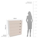 Ver imagem 3 de Cômoda 5 Gavetas 104,2cm X 90cm Porto