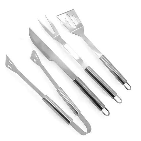 Jogo Churrasco Inox 4 Peças Mimo Alf02