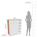 Ver imagem 4 de Cômoda para Quarto 5 Gavetas Porto