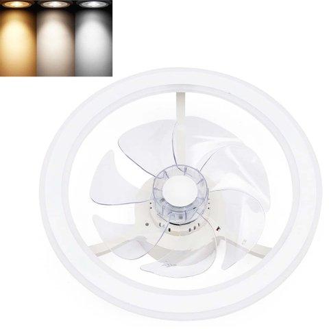 Ventilador Lustre Lampada de Teto Luxo Grande Led Ajustavel Casa Apartamento Controle 3 em 1 Quarto 
