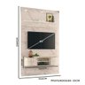 Painel Home Piso Teto TV Até 65 Polegadas Calacata Off White Monte Carlo Madetec - 4