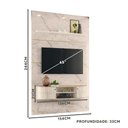 Ver imagem 4 de Painel Home Piso Teto TV Até 65 Polegadas Calacata Off White Monte Carlo Madetec