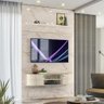 Painel Home Piso Teto TV Até 65 Polegadas Calacata Off White Monte Carlo Madetec - 1