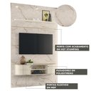 Ver imagem 3 de Painel Home Piso Teto TV Até 65 Polegadas Calacata Off White Monte Carlo Madetec