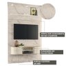 Painel Home Piso Teto TV Até 65 Polegadas Calacata Off White Monte Carlo Madetec - 3