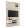 Painel Home Piso Teto TV Até 65 Polegadas Calacata Off White Monte Carlo Madetec - 2