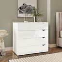 Ver imagem 1 de Cômoda 4 Gavetas 83,8cm x 90cm Porto Branco