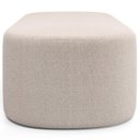 Ver mais imagens de Cabeceira Cama Box 100cm Lanna com Puff Recamier Doha W01 Bouclê Creme - Lyam Decor