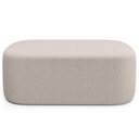 Ver imagem 4 de Cabeceira Cama Box 100cm Lanna com Puff Recamier Doha W01 Bouclê Creme - Lyam Decor